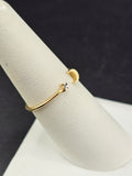14K Gold Ring - Star and Moon