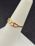 14K Gold Ring - Hearts