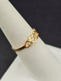 14K Gold Ring - Hearts