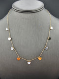 14k Gold Necklace - Hearts
