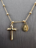 14k Gold Necklace - Religious Necklace