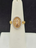14K Gold Ring - Virgin Mary