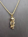 14k Gold Chain w/Pendant - Owl