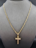 14k Gold Chain w/Pendant - Cross