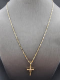 14k Gold Chain w/Pendant - Virgin Mary on Cross
