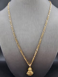 14k Gold Chain w/Pendant - Jesus