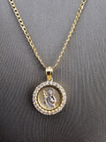 14k Gold Chain w/Pendant - San Judas