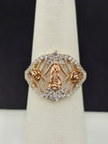 14K Gold Ring - Virgin Mary
