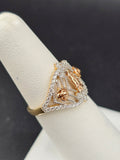 14K Gold Ring - Virgin Mary