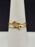 14K Gold Ring - Hearts