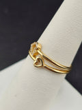 14K Gold Ring - Hearts