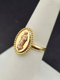 14K Gold Ring - Virgin Mary
