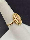 14K Gold Ring - Virgin Mary