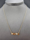 14k Gold Necklace - Good Luck