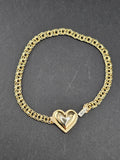 14k Gold Bracelet - Heart