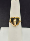 14K Gold Ring - Heart San Judas
