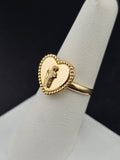 14K Gold Ring - Heart San Judas