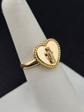 14K Gold Ring - Heart San Judas