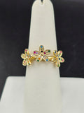 14K Gold Ring - Flowers