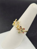 14K Gold Ring - Flowers