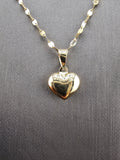 14k Gold Chain w/Pendant - Heart