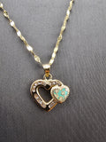 14k Gold Chain w/Pendant - Heart
