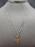 14k Gold Chain w/Pendant - Hummingbird