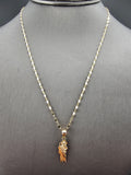 14k Gold Chain w/Pendant - San Judas