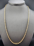 14k Gold Solid Chain - Rope