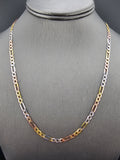 14k Gold Solid Chain - Figaro