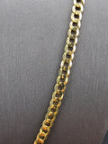 14k Gold Solid Chain - Cuban