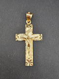 14k Gold Pendant - Jesus on Cross
