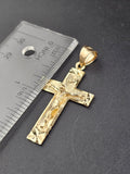 14k Gold Pendant - Jesus on Cross