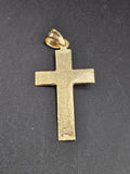 14k Gold Pendant - Jesus on Cross