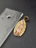 14k Gold Pendant - Virgin Mary