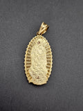 14k Gold Pendant - Virgin Mary