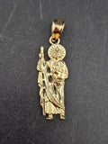 14k Gold Pendant - San Judas