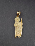 14k Gold Pendant - San Judas