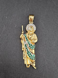 14k Gold Pendant - San Judas