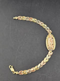 14k Gold Bracelet - Virgin Mary