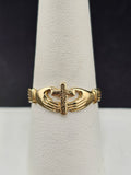 14K Gold Ring - Cross