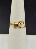 14K Gold Ring - Elephant