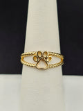 14K Gold Ring - Paw