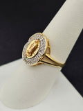 14K Gold Ring - VIrgin Mary