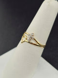 14K Gold Ring - Heart w/Cross