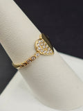 14K Gold Ring - Heart