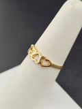 14K Gold Ring - Hearts