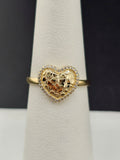 14K Gold Ring - Heart Nugget