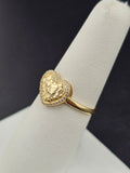 14K Gold Ring - Heart Nugget