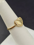 14K Gold Ring - Heart Nugget